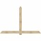 Ekena Millwork Eugene Rough Sawn Timber Gable Bracket, Douglas Fir, 96"W x 64"H x 2"D x 6"F, 16/12 Pitch GBW096X64X0206EUG00RDF - alternate 1